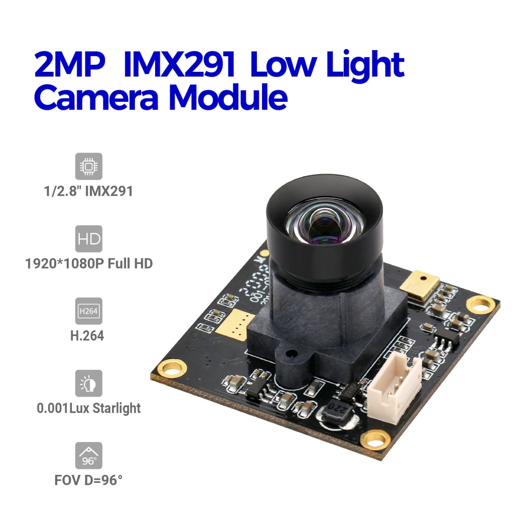 OEM Customized CMOS UVC USB Camera Module Plug and Play 96 Degree Wide Angle FF 1/2.8