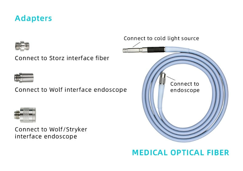 Endoscope Module 120 Watts Optical Fiber LED Cold Light Source for Ent