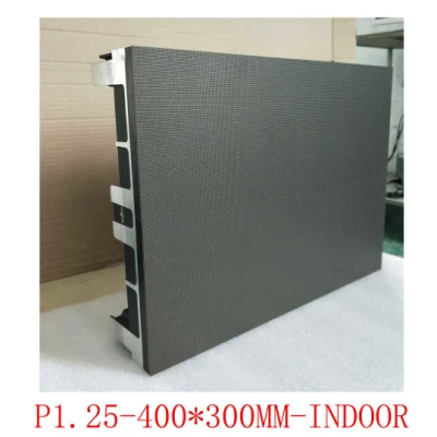 실내 LED 디스플레이 P1.25 400mm*300mm 캐비닛 HD TV 벽 광고 화면 P2 P2.5 P3 P1.923