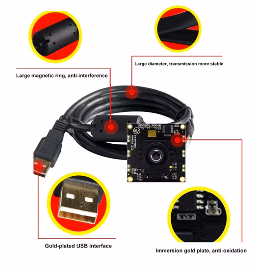 HD 사진 촬영을 위한 대형 10MP 감광 컬러 칩을 갖춘 USB3.0 프리 드라이브 카메라 모듈